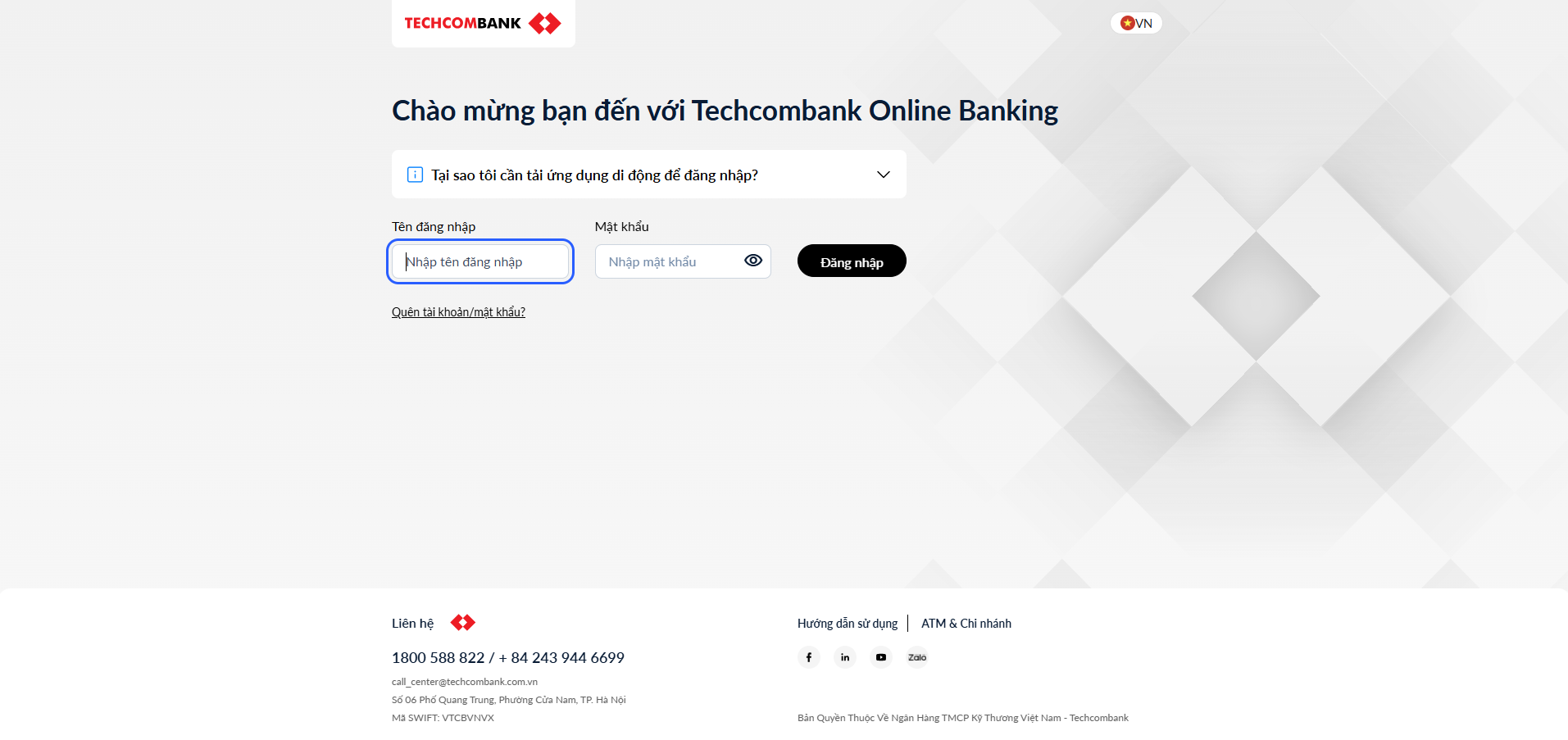 API TECHCOMBANK NEW
