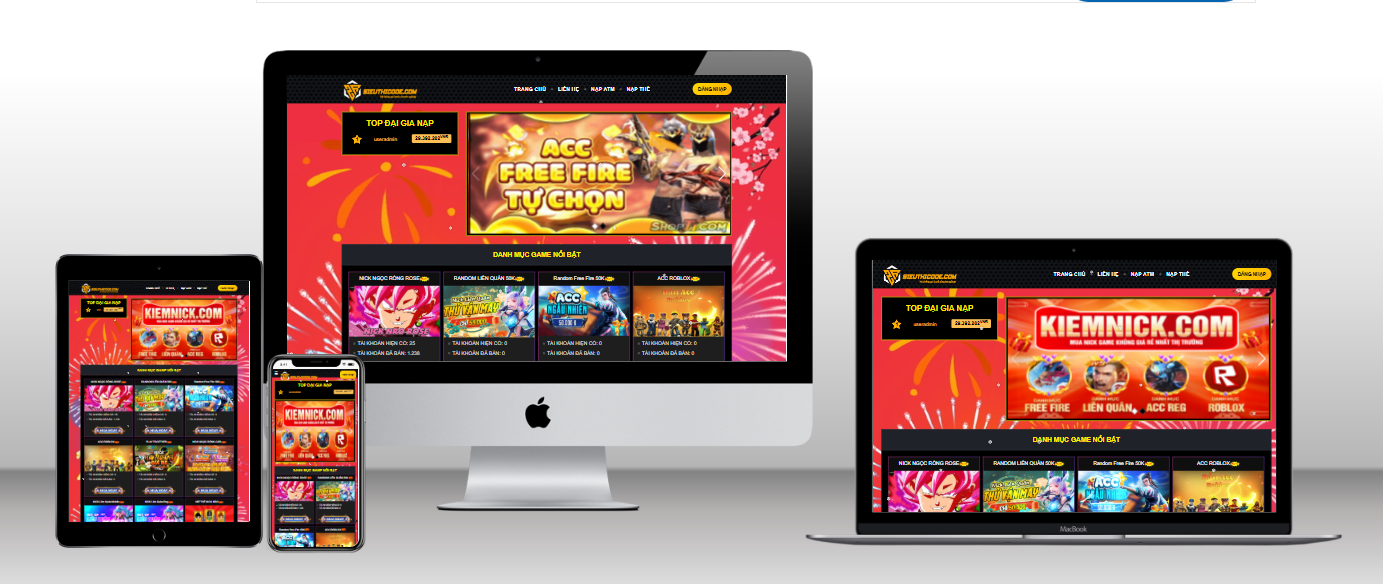 Code shop nick, dịch vụ game đa dạng, chế độ bảo mật cao an toàn trong kinh doanh
