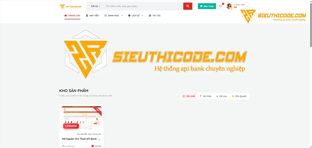 Mã Nguồn Shop Bán Proxy, Code, Domain Có Hệ Thống CTV