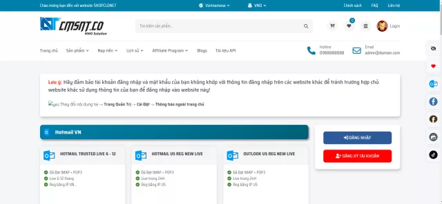 Share mã nguồn shopclone v7 siêu ngon