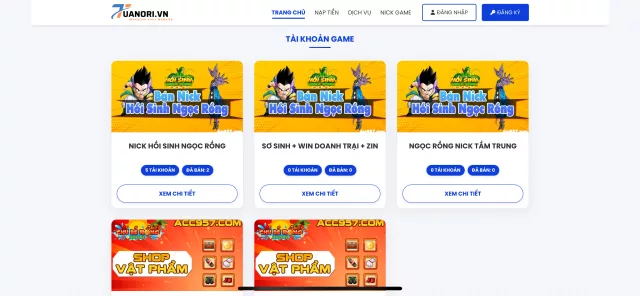 mã nguồn shop game freefire, liên quân, roblox