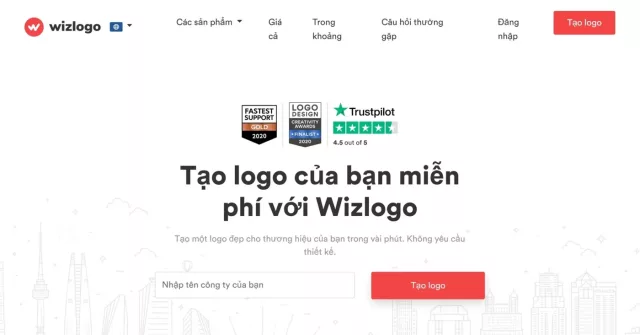 Code web thiết kế logo
