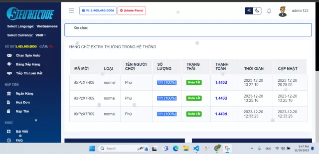 Code chạy spin auto api qua muaspin.com (bản gốc)